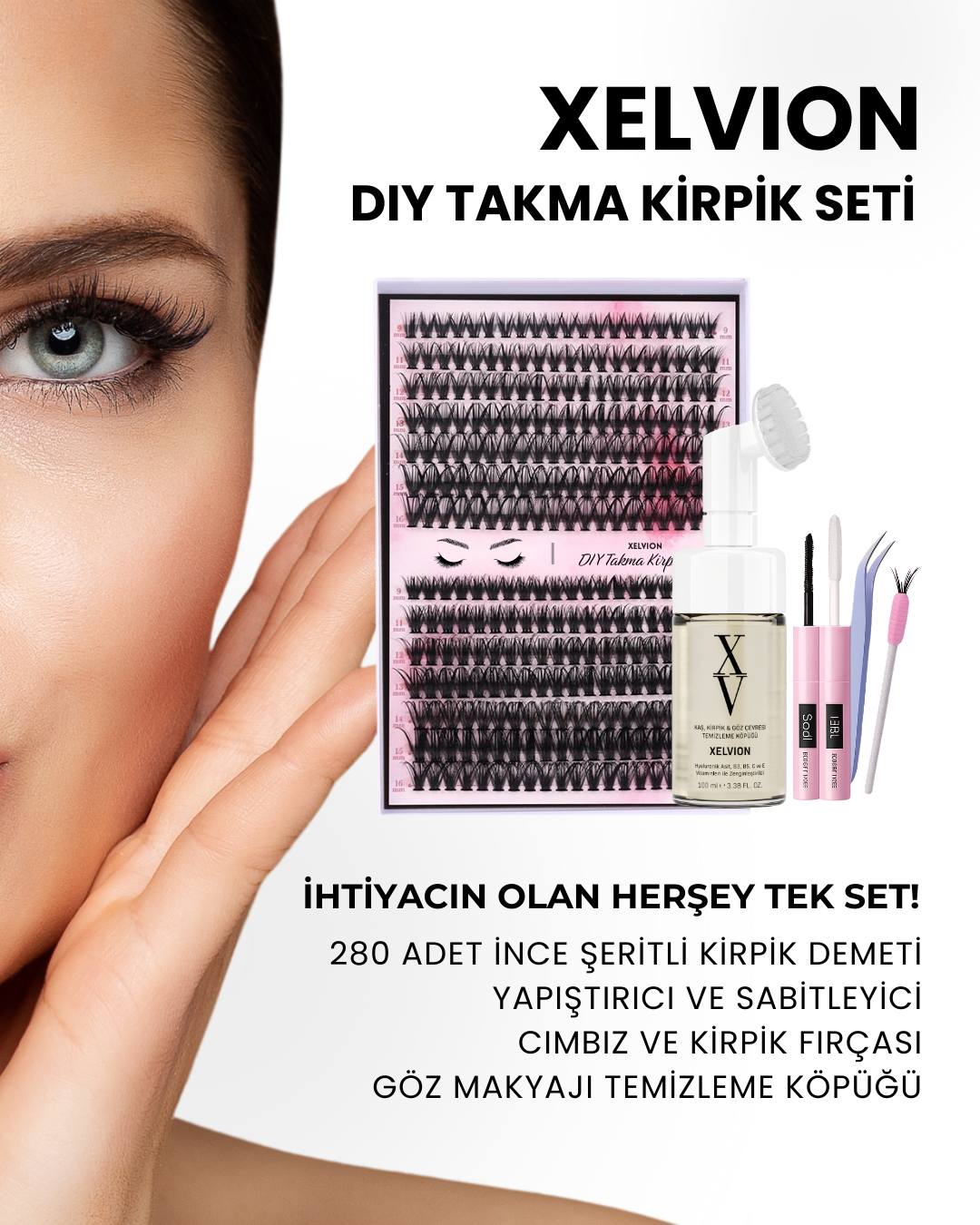 XELVION Takma Kirpik Seti