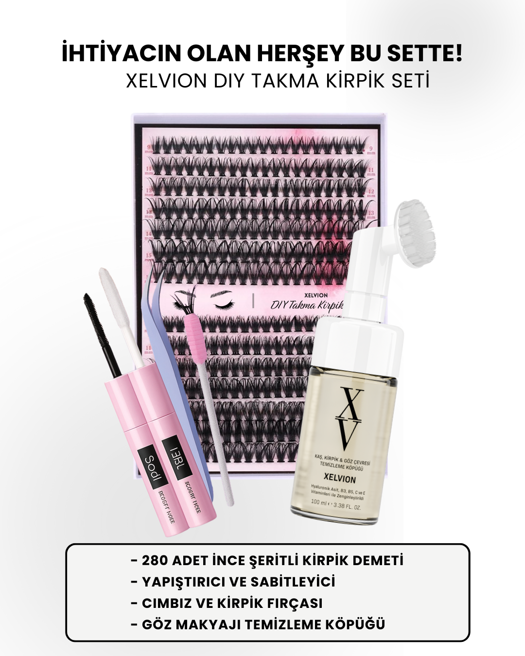 XELVION Takma Kirpik Seti