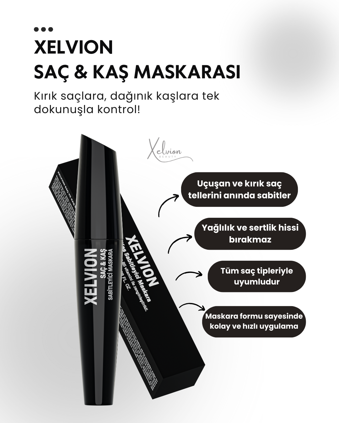 Xelvion XV Saç & Kaş Sabitleyici Maskara