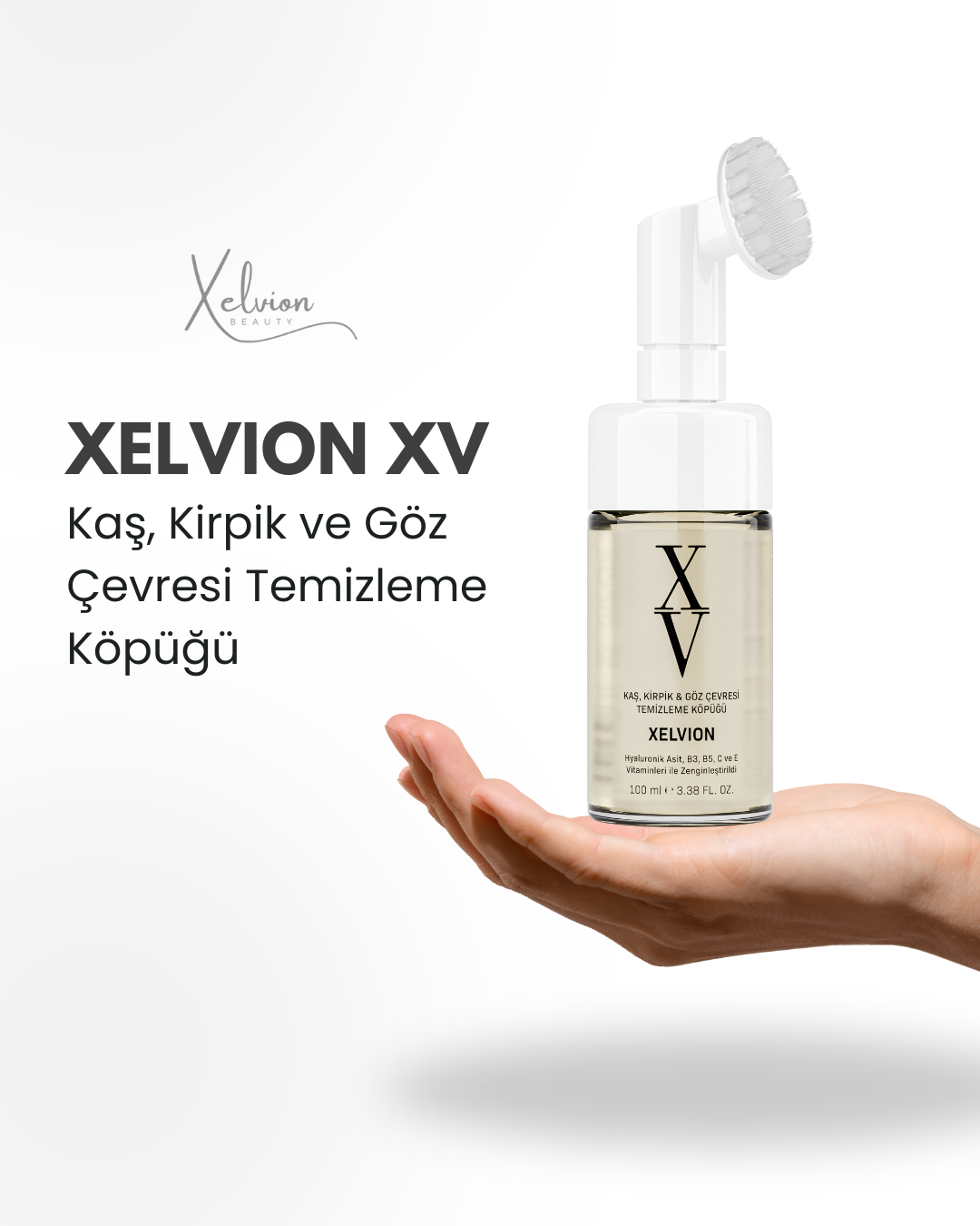 Xelvion XV Kaş, Kirpik ve Göz Çevresi Temizleme Köpüğü