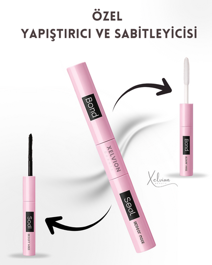 Xelvion 240'lı Takma Kirpik Seti - Sabitleyici, Cımbız ve Kirpik Fırçası