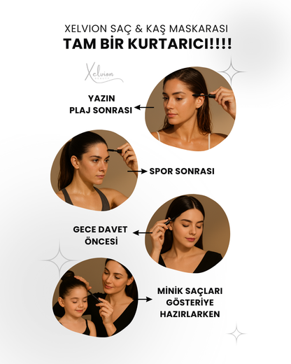 Xelvion XV Saç & Kaş Sabitleyici Maskara