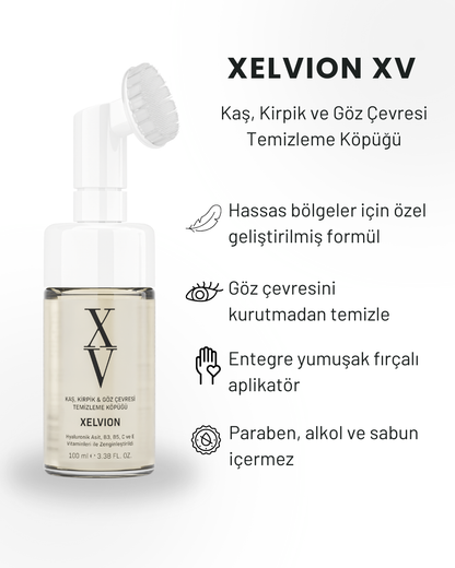 Xelvion XV Kaş, Kirpik ve Göz Çevresi Temizleme Köpüğü