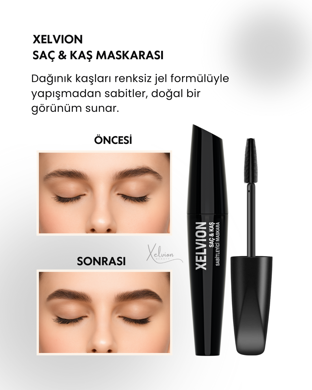 Xelvion XV Saç & Kaş Sabitleyici Maskara