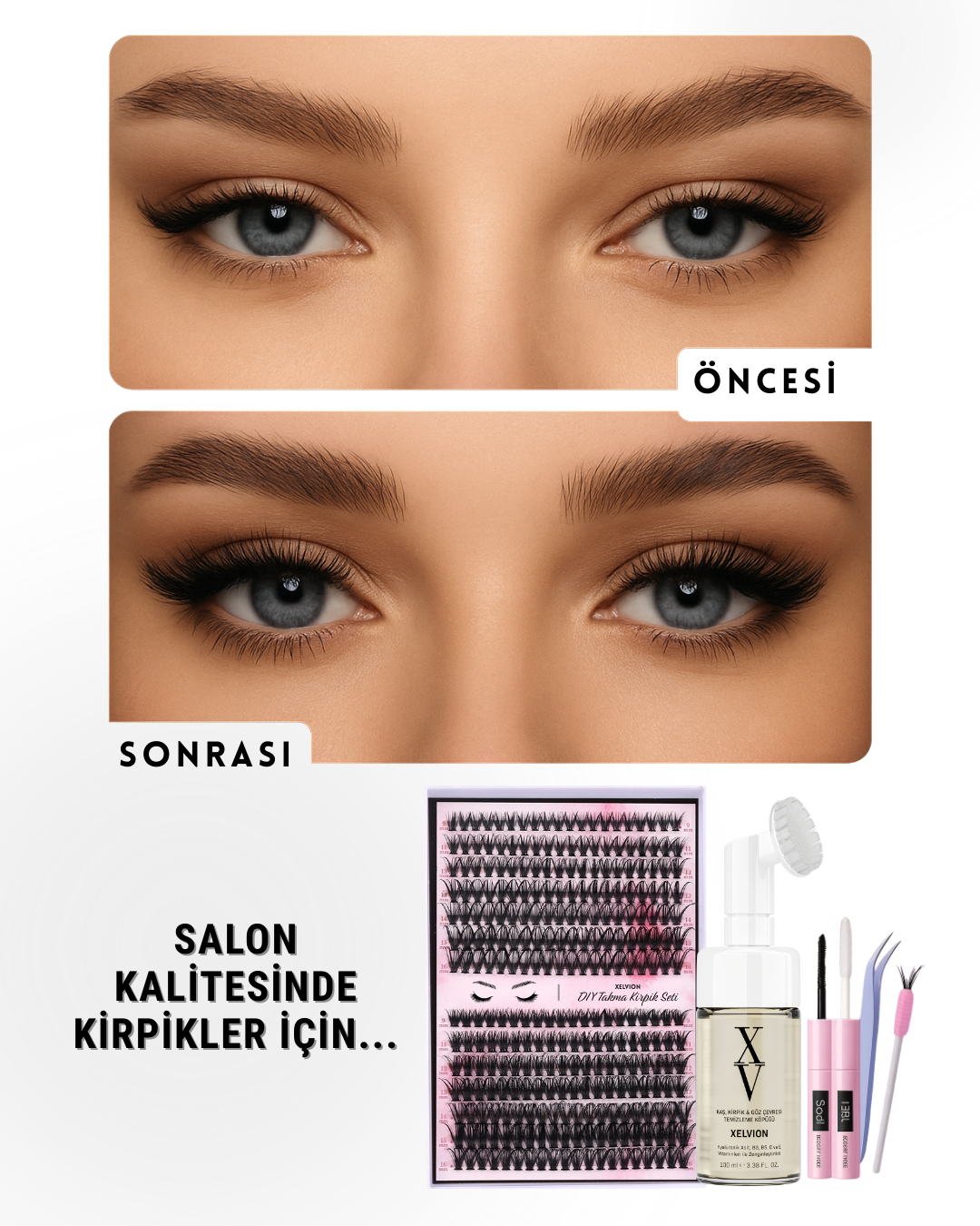 XELVION Takma Kirpik Seti