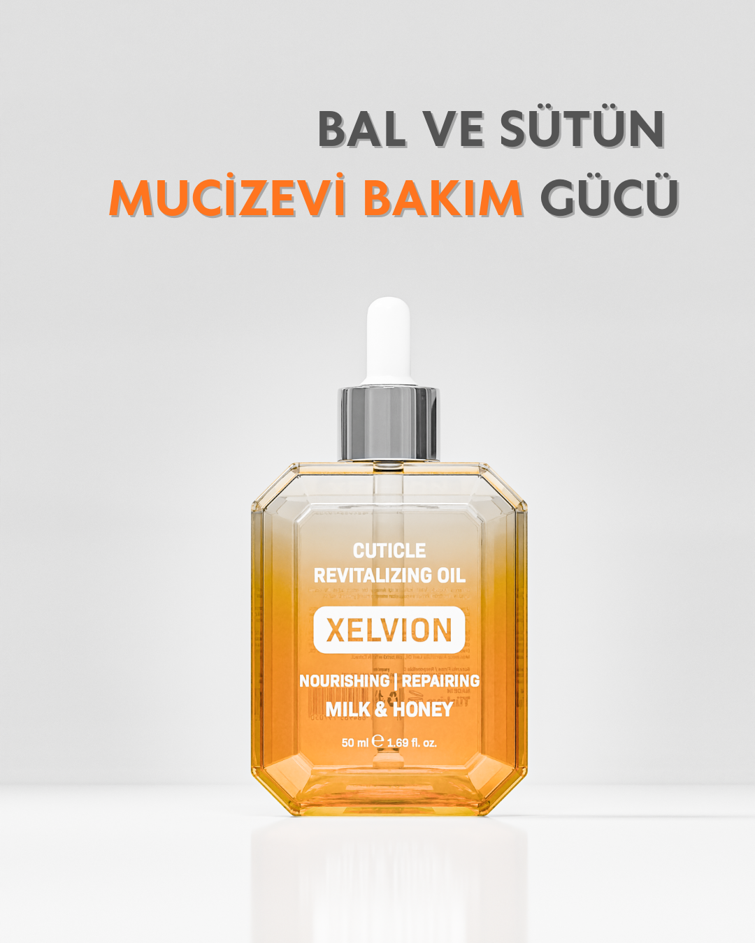 Xelvion Cuticle Revitalizing Oil ile nem desteği sağlayan ellerin bakımı.