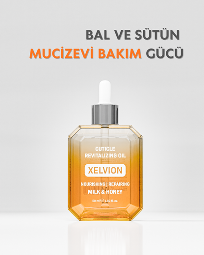 Xelvion Cuticle Revitalizing Oil ile nem desteği sağlayan ellerin bakımı.