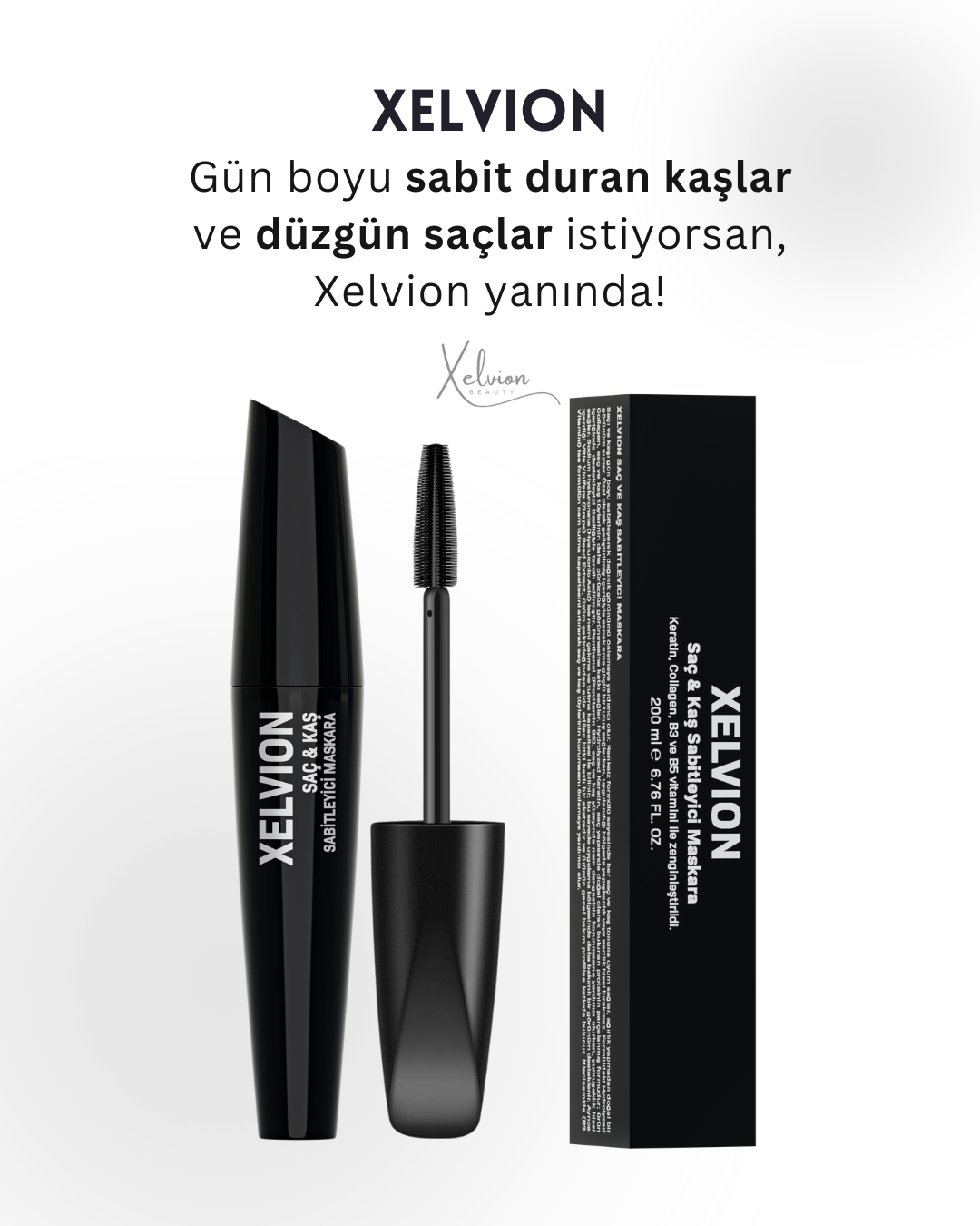 Xelvion XV Saç & Kaş Sabitleyici Maskara