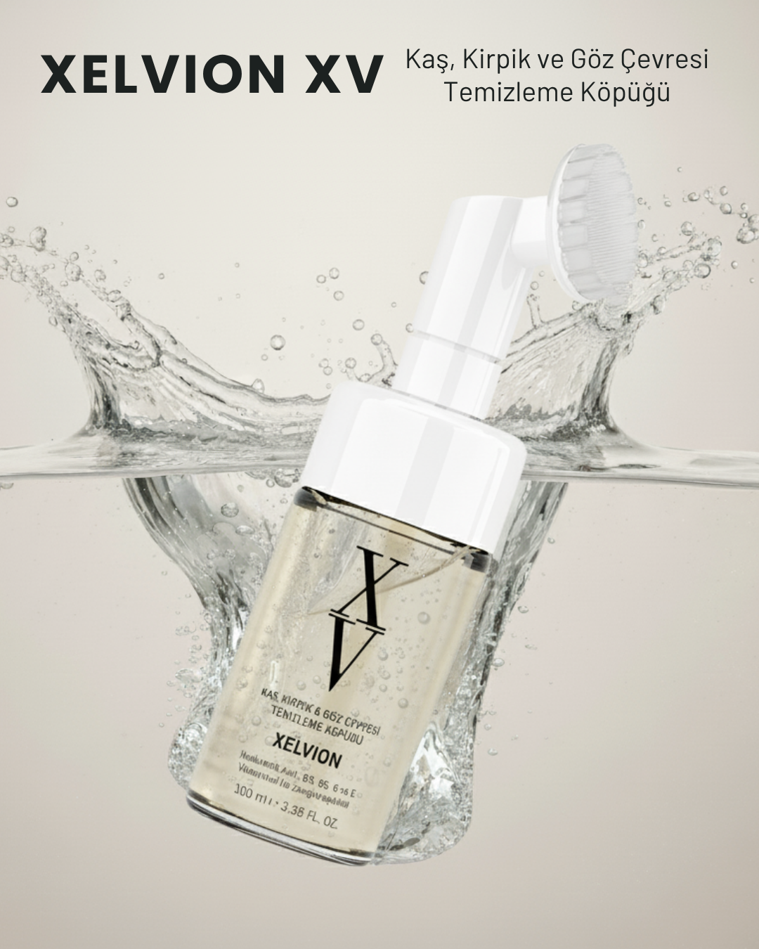 Xelvion Kaş, Kirpik ve Göz Çevresi Makyaj Temizleme Köpüğü